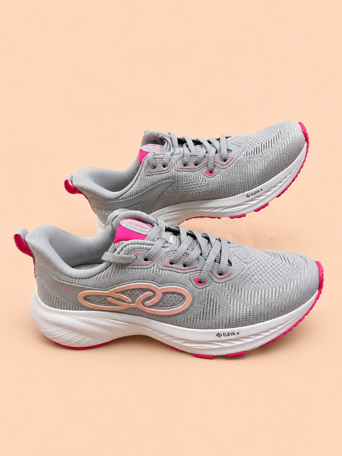 Tênis Olympikus Swift 5 Feminino Cinza/Rosa