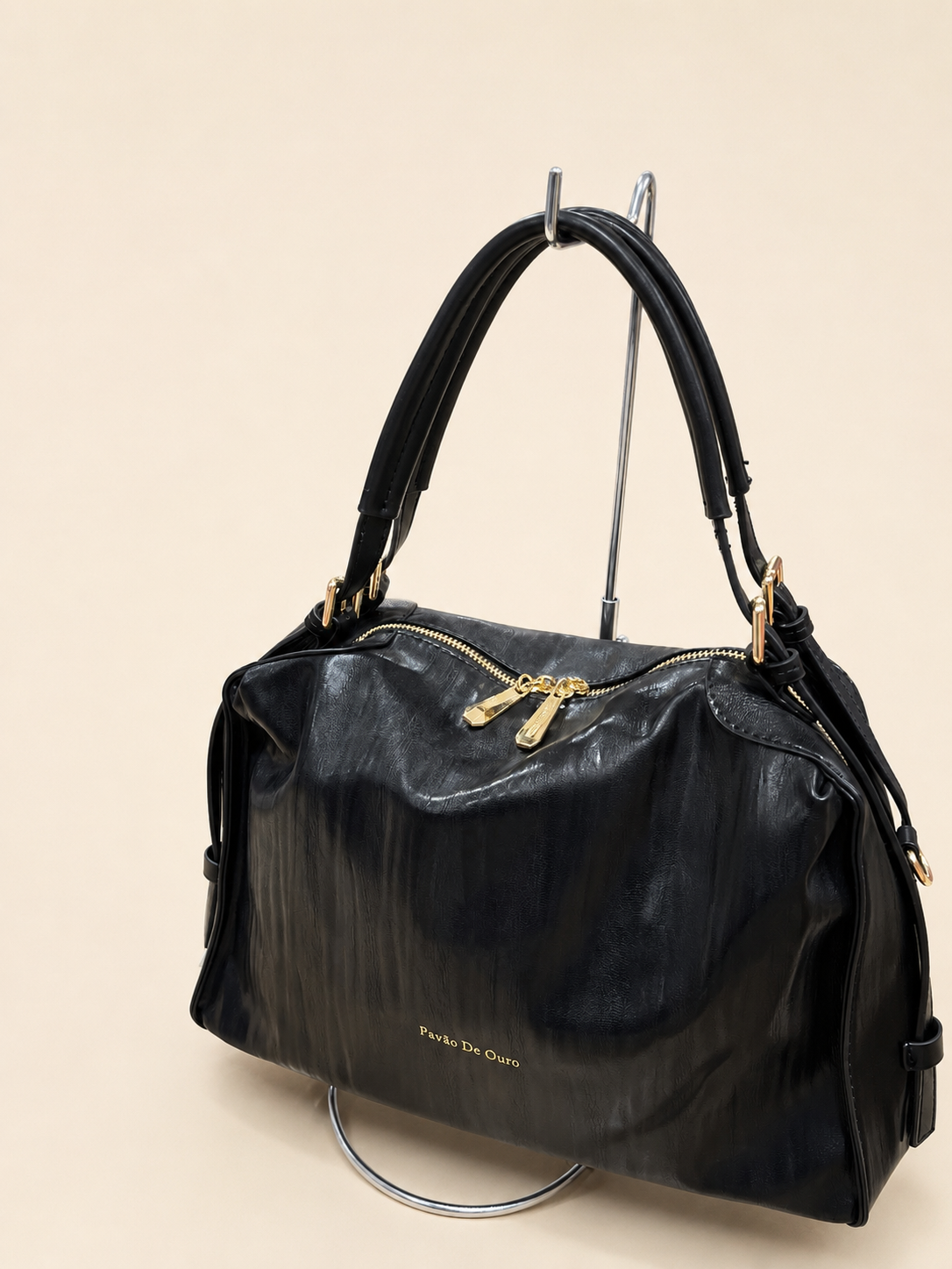 Bolsa Feminina Pavão de Ouro W010 Cor de Caf