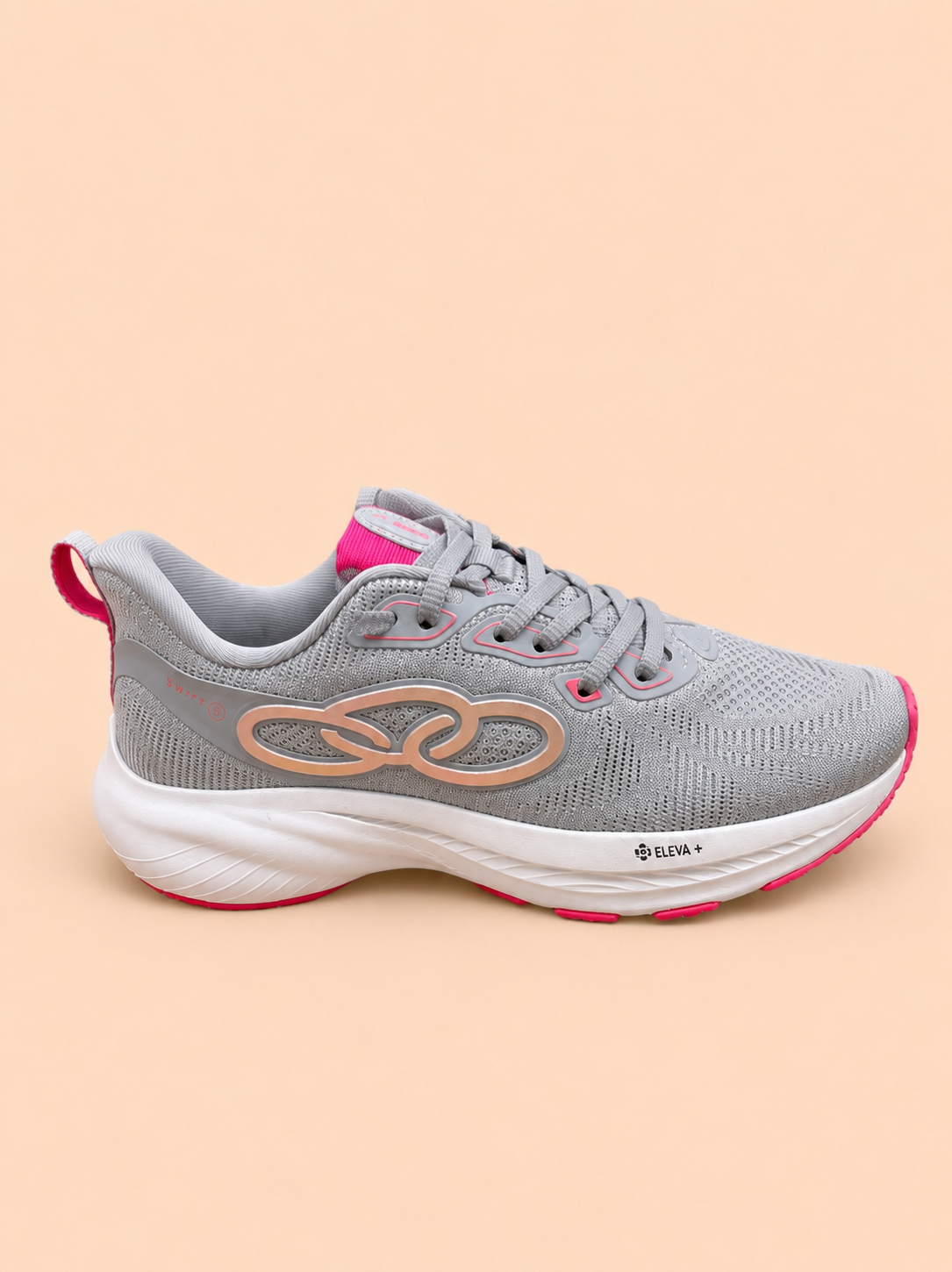 Tênis Olympikus Swift 5 Feminino Cinza/Rosa