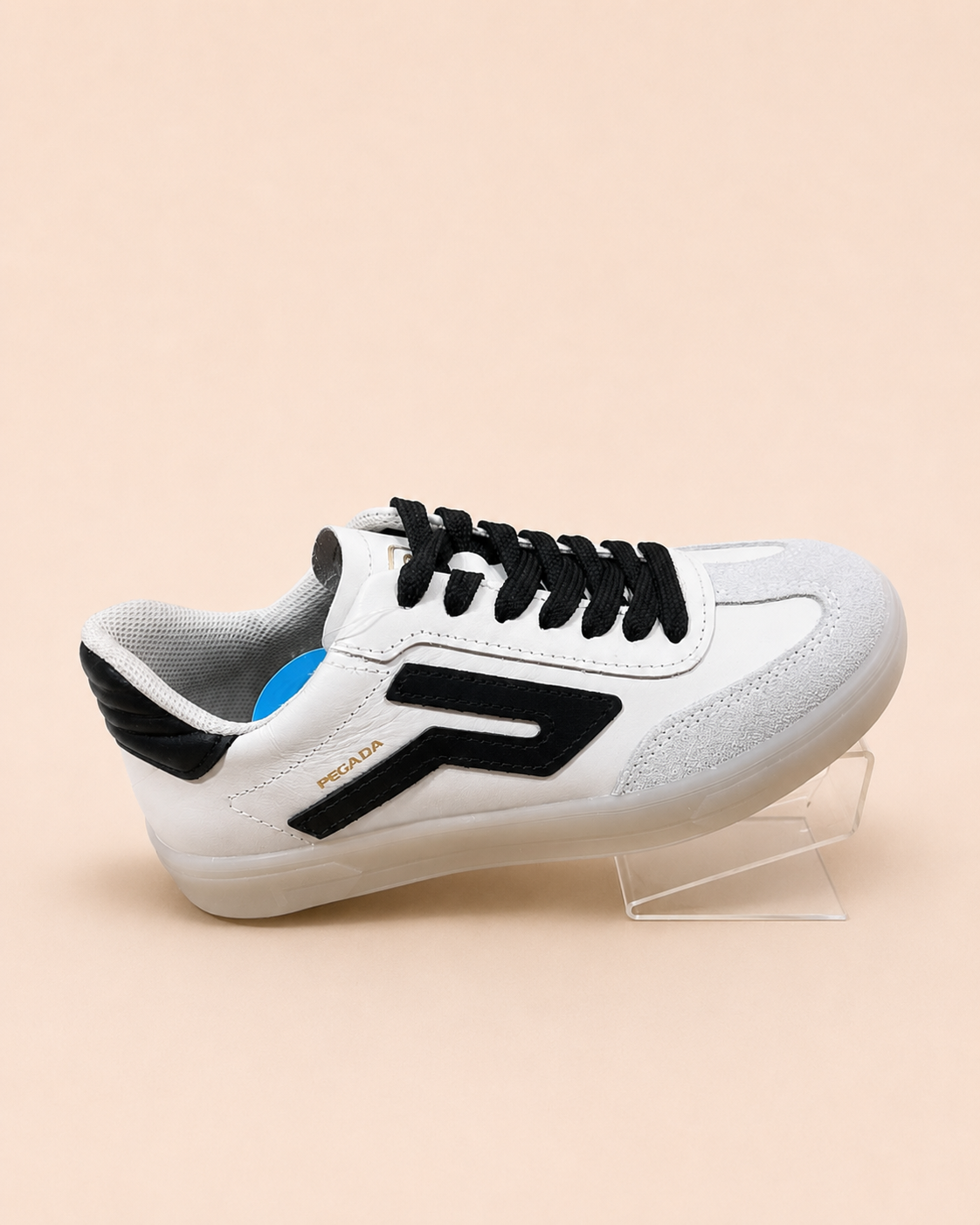 Tênis Pegada Feminino Munique 211154-17 Milk/Preto